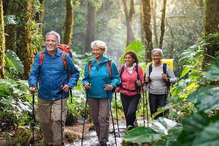 people on a hike
